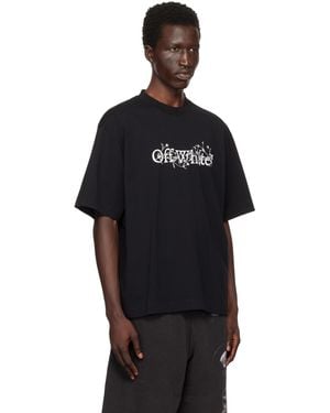 【関税込み】Off-White ブラック Fresco Diag Skate Tシャツ Black Fresco Diag Skate T-shirt by Off-White on Sale