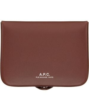 A.P.C. Josh Bifold Wallet - Brown