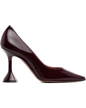 AMINA MUADDI Burgundy Ami Pump 95 Heels - Brown