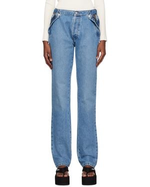 Coperni Blue Open Hip Jeans