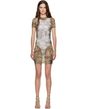 Jean Paul Gaultier 'The Médaillon' Minidress - Black