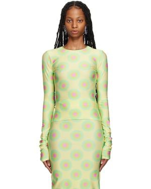 Sportmax Green Ennio Long Sleeve T-shirt - Multicolour