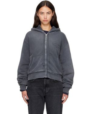 Acne Studios Sprayed Zip Hoodie - Blue