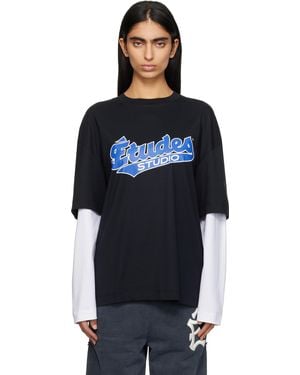 Etudes Studio Double Sleeve T-Shirt - Black