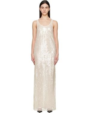 Stella McCartney Off- Sequins Tank Maxi Dress - Black