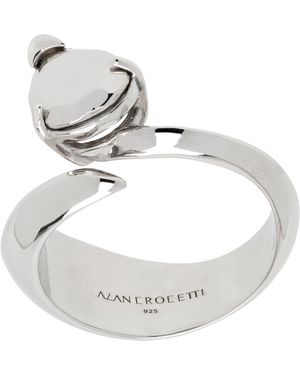 ALAN CROCETTI Bague Hard Alien Argentée - Métallisé