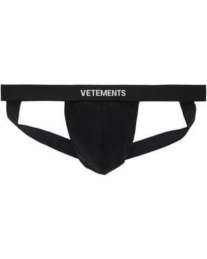 Vetements Logo Jockstrap - Black