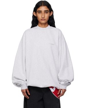 Vetements Logo Oversized Sweatshirt - White