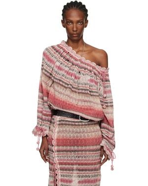 Isabel Marant Nalyna Long Sleeve Top - Red