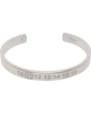 Maison Margiela Number Reference Cuff Bracelet - Black