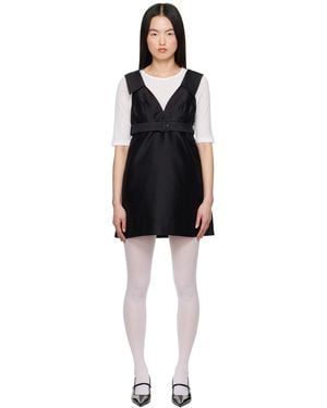 ShuShu/Tong A-Line Lapel Minidress - Black