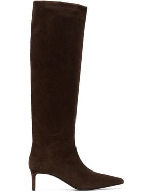 KHAITE Ona Knee High Boots - Brown