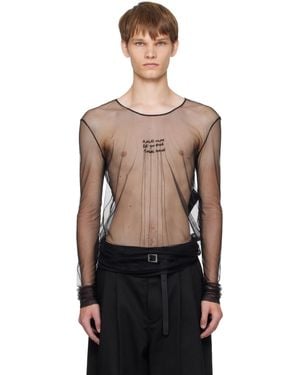 Ann Demeulemeester 'Angel Divine' Long Sleeve T-Shirt - Black