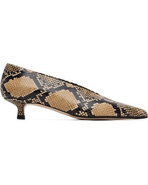Aeyde Chaussures À Talon Clara Beiges À Bout Pointu - Marron