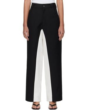 Fax Copy Express Stitched Suit Trousers - Black