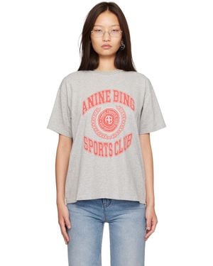 Anine Bing Cade Collegiate T-Shirt - Red