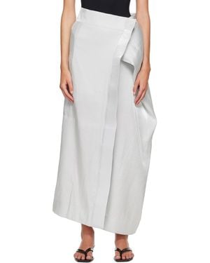 Issey Miyake Ssense Exclusive Mercury Maxi Skirt - Grey