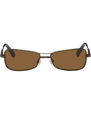 Jacquemus ブラウン 'Les Lunettes Stazione' サングラス - ブラック