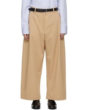 Studio Nicholson ベージュ Sperro トラウザーズ ナチュラル | Lyst