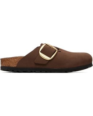 Birkenstock Narrow Boston Big Buckle Loafs - Brown