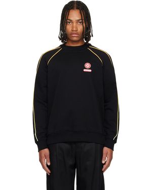 CASABLANCA Gradient Piping Raglan Sweatshirt - Black