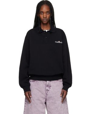 Carhartt Wip Label Polo - Black