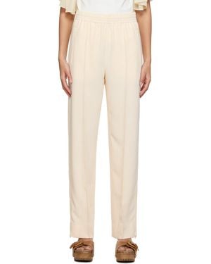 See By Chloé Off-white City Fluid Pants - Natural