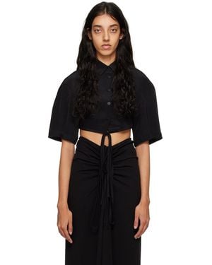 Christopher Esber Cropped Shirt - Black