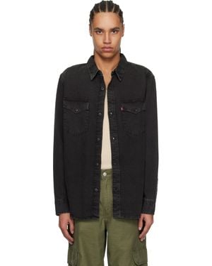 Levi's Relaxed Fit Western Denim Overshirt - Black
