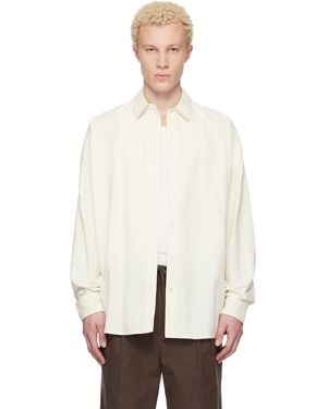 Fear Of God Chemise Blanc Cassé À Logo Et À Boutons