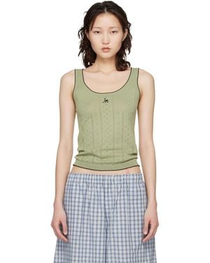 B.B. Wallace Khaki Walker Tank Top - Multicolour