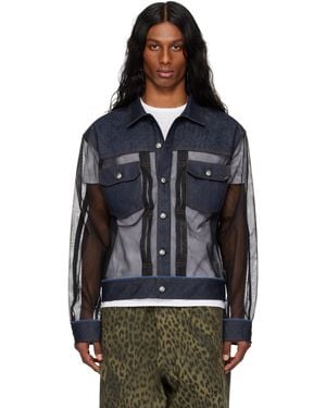 ANDERSSON BELL Tonny Sheer Denim Jacket - Black