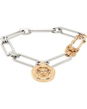 Versace Medusa Safety Pin Bracelet - Metallic