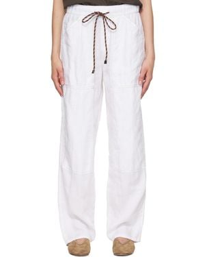 Rag & Bone Atlas Linen Pants - White