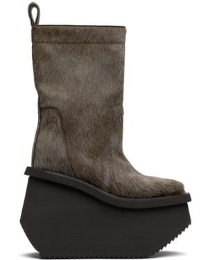 Rick Owens Concordians Factory Boots - Brown