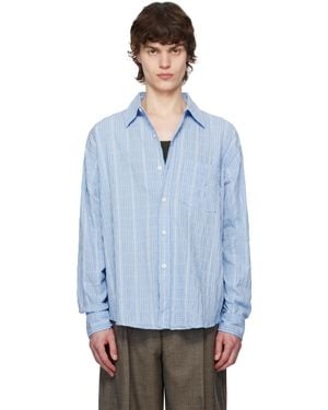 mfpen Seersucker Executive Shirt - Blue