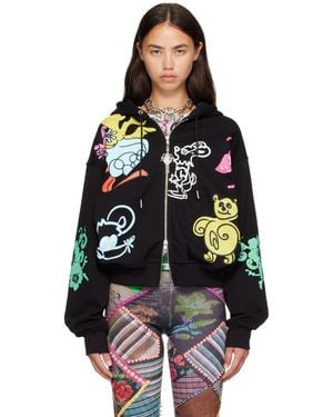 Chopova Lowena 'Friends Of Cl' Zip Hoodie - Black