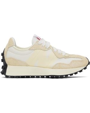 New Balance ベージュ＆オフホワイト 327 スニーカー - ブラック