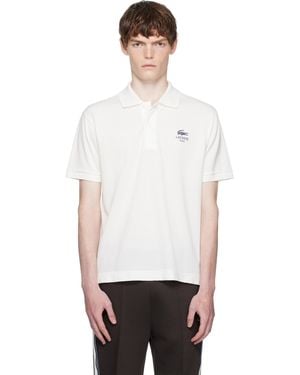 Lacoste Classic Fit Signature Print L.12.12 Polo - Black