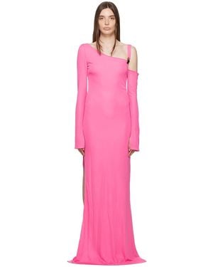 Tom Ford Pink Asymmetric Maxi Dress