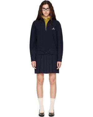 ShuShu/Tong Stand Collar Pullover Minidress - Blue