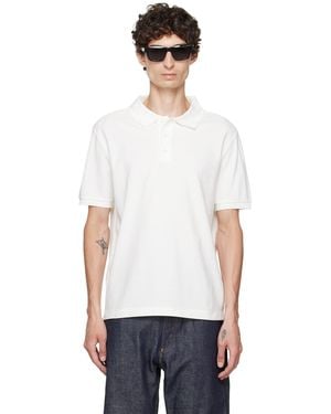 A.P.C. Cotton Piqué Polo - White