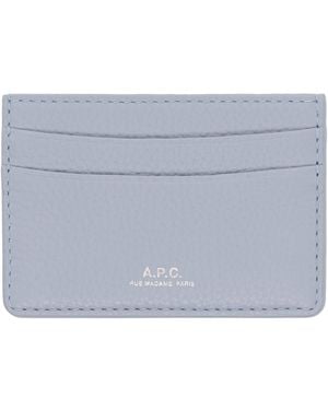 A.P.C. André Card Holder - Blue
