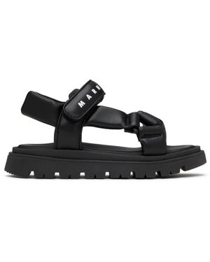 Marni キッズ｜ブラック パデッド サンダル