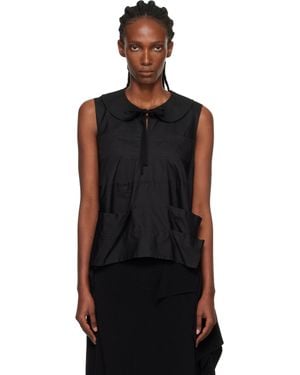 Tao Comme Des Garçons Cotton Broad Top - Black