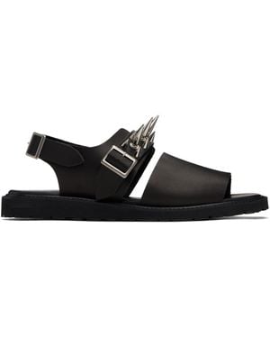 Undercover Foot The Coacher Edition Spike Studded Sandals - Black