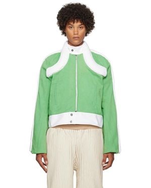 Stanley Raffington Ssense Exclusive & Denim Jacket - Green