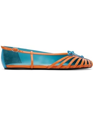 Abra Double Shoe Ballerina Flats - Black