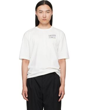 Lacoste Off- Roland-Garros Edition Graphic T-Shirt - White