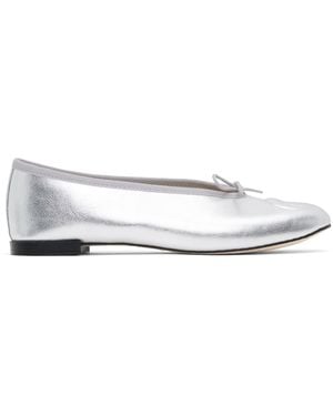 Marine Serre Repetto Edition Lilouh Soft Nappa Ballerina Flats - Black